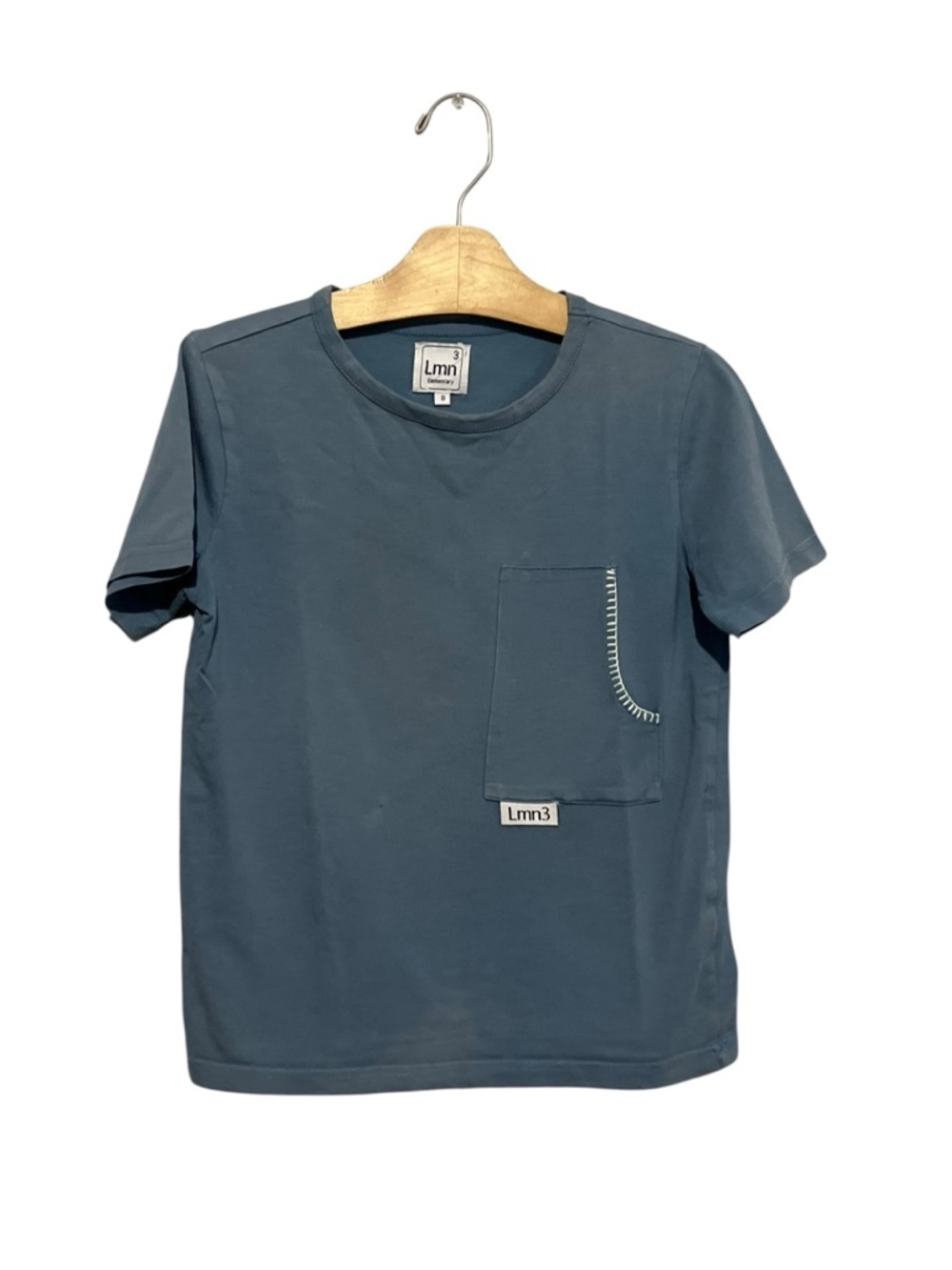 LMN3 Boys Tee Shirt Size 8 Short Sleeves Blue